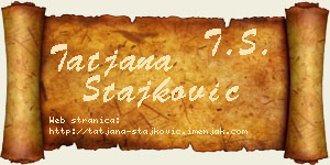 Tatjana Stajković vizit kartica
